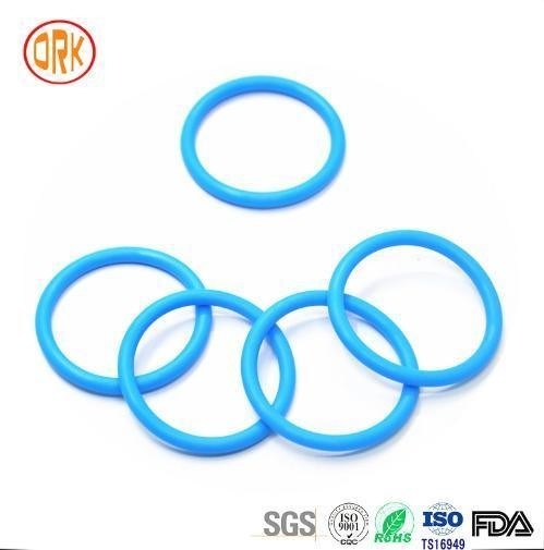 0.5mm - 1000mm 568 블루 실리콘 밀폐 고무 반지 RoHS 고무 평면 O 반지