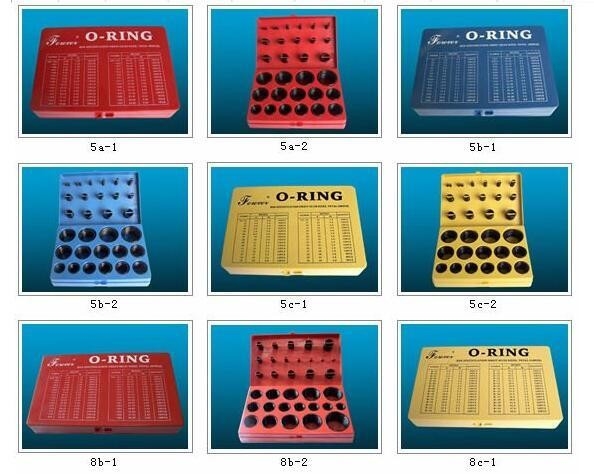 ORK 382pcs/386pcs/407pcs/408pcs Fkm 또는 Nbr 고무 O-링 밀폐 상자/밀폐용 키트