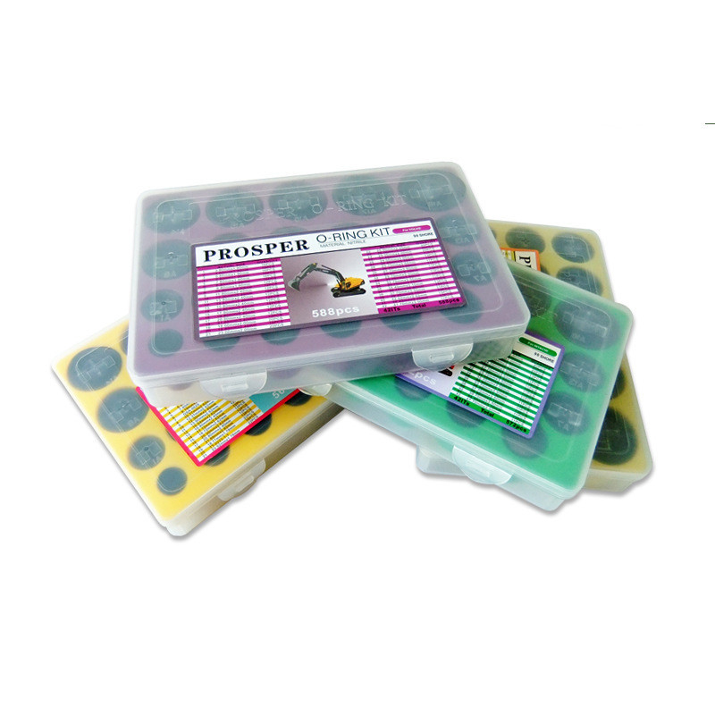 NBR O 링 밸브 고무 봉인 제품군 382 PCS 수압 수리용 검은 O 링